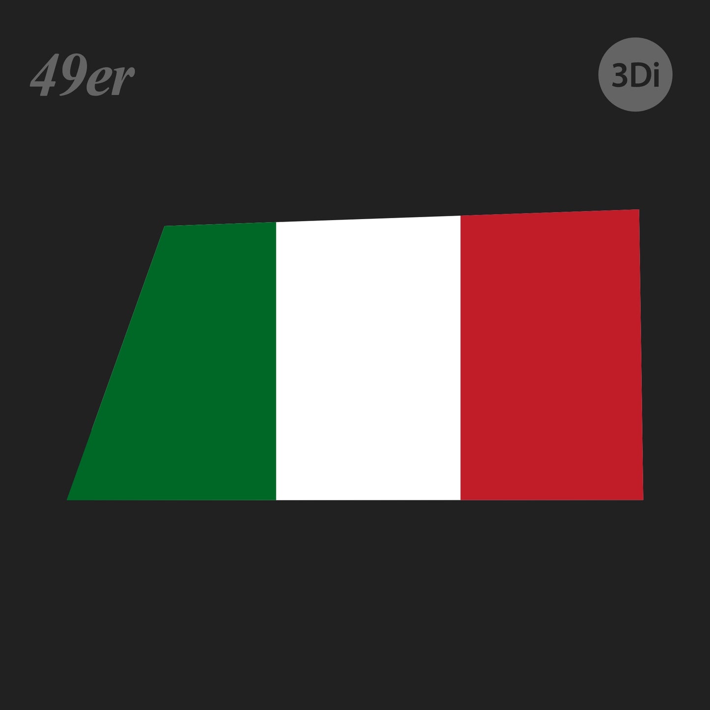 49er Sail - Country Flag - 3DI