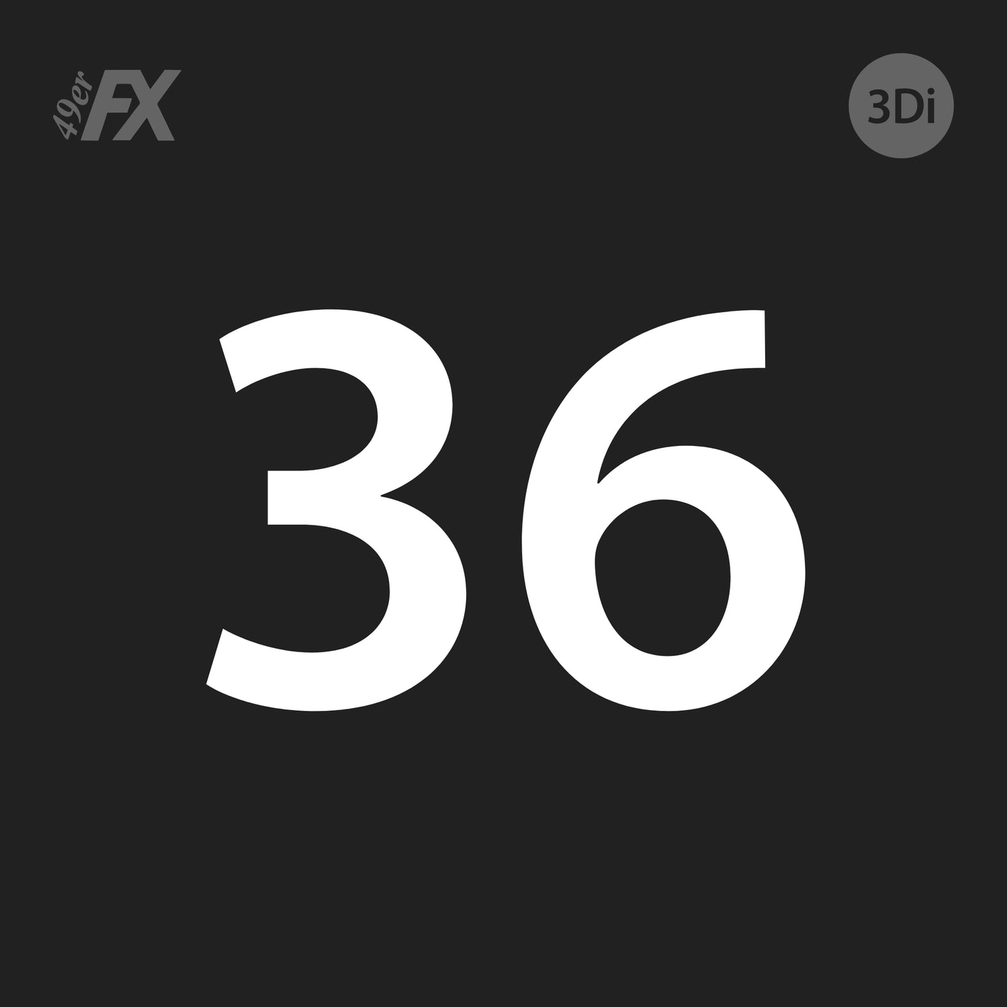 49er FX Sail - Number - 3DI
